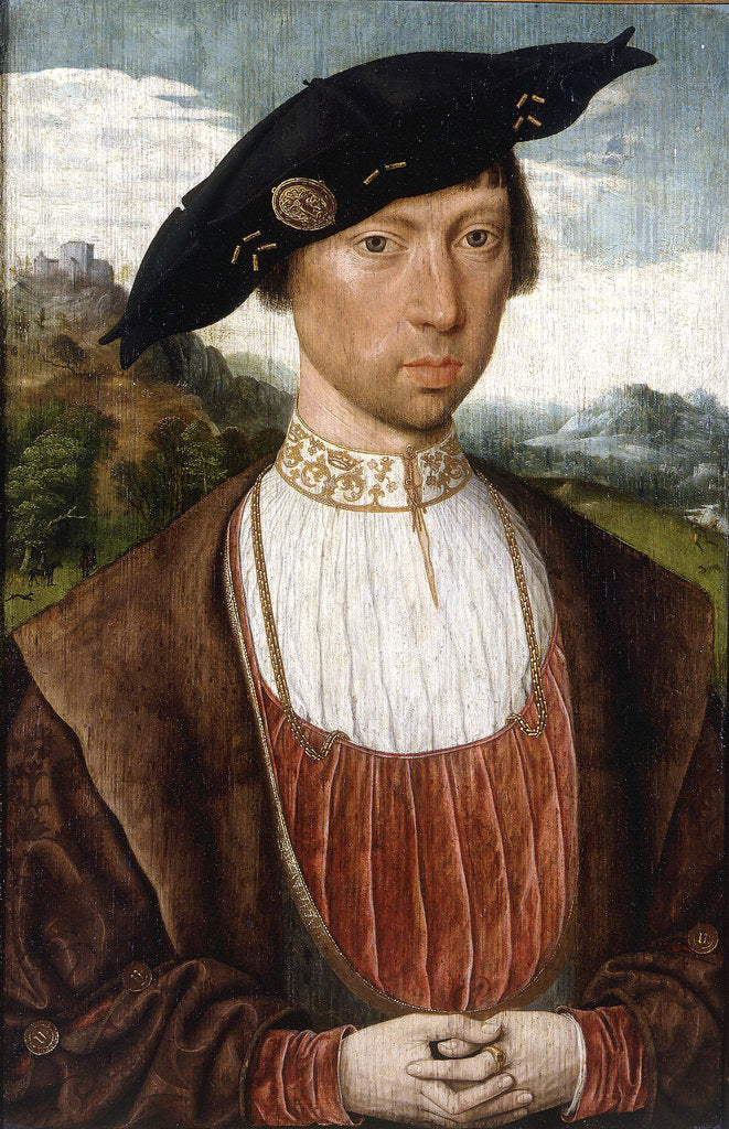 Detail of Portrait of Joost van Bronkhorst by Jan Mostaert