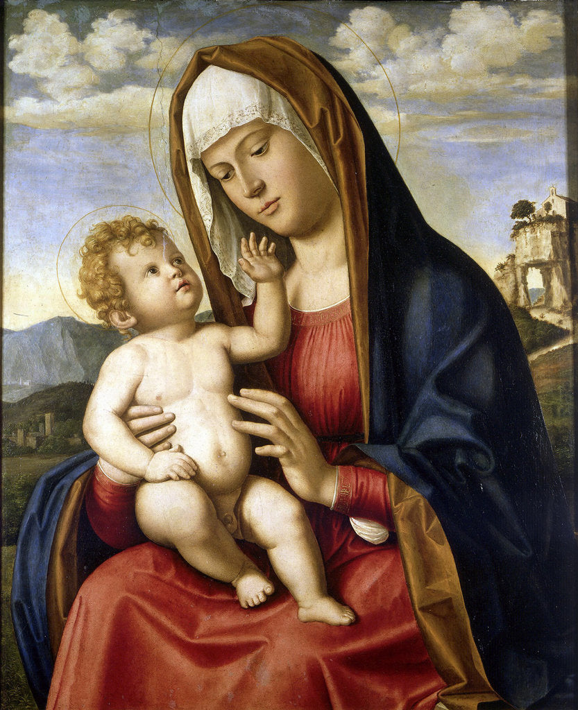 Detail of Virgin and Child by Giovanni Battista Cima da Conegliano