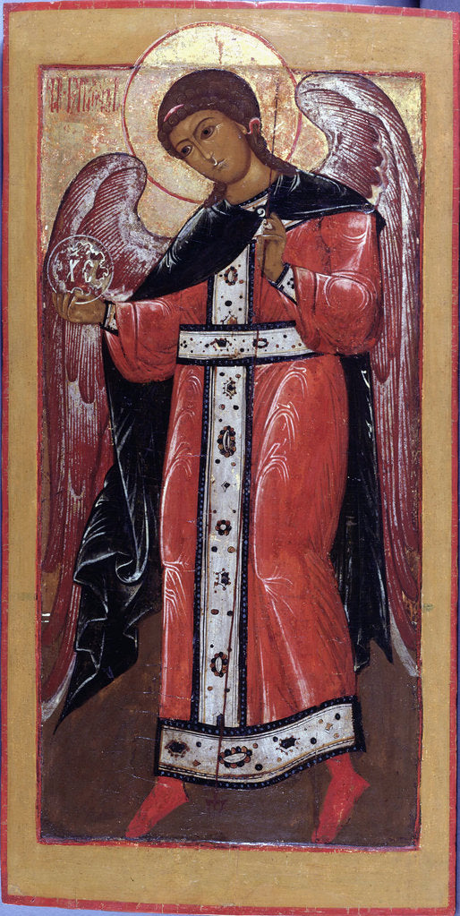 Detail of The Archangel Gabriel by Russian icon