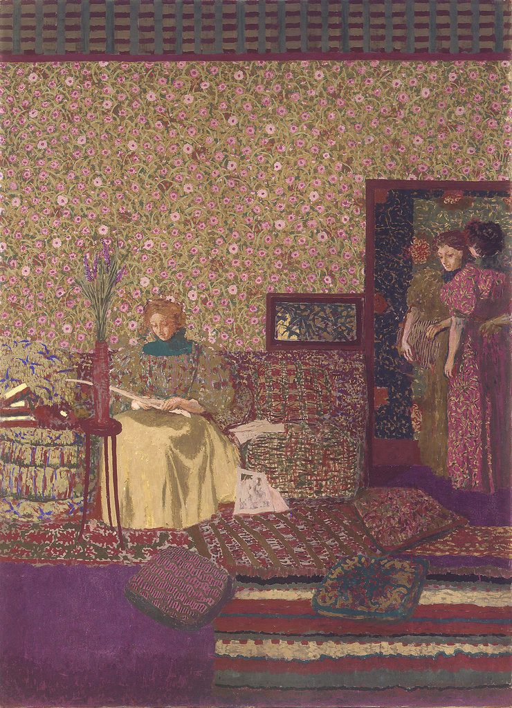 Detail of The Privacy. Decoration for the Library of Dr. Vaquez by Édouard Vuillard