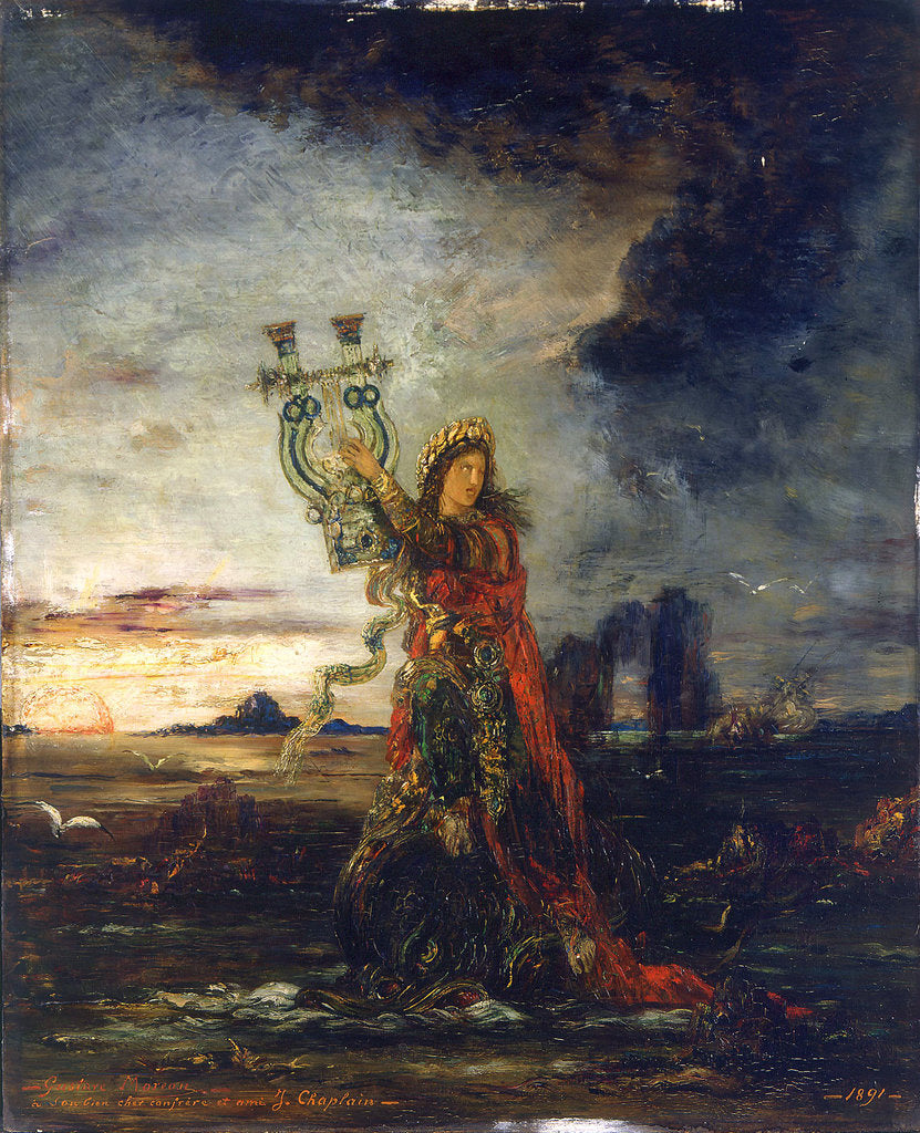 Detail of Arion by Gustave Moreau