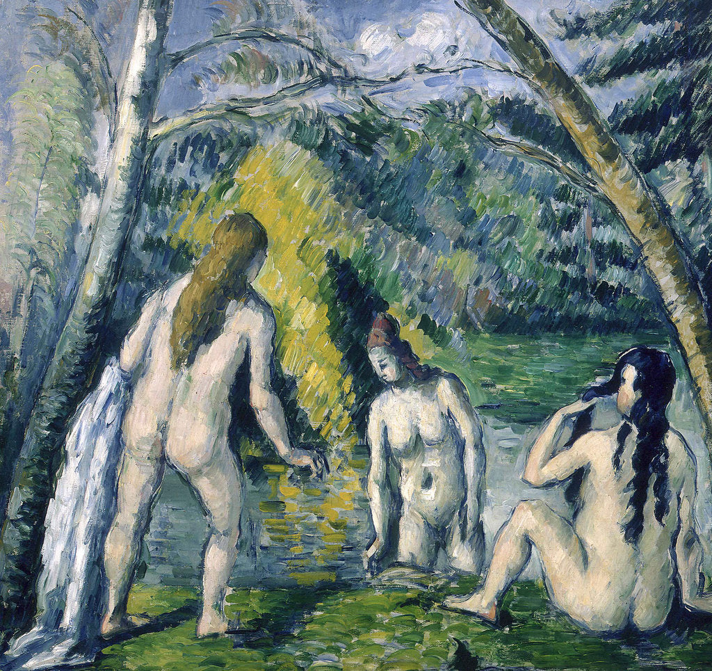 Detail of Trois Baigneuses (Three Bathers) by Paul Cézanne