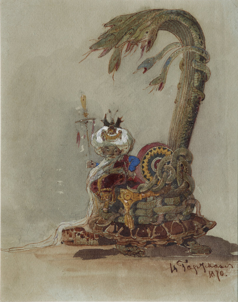 Detail of Stage design for the opera Ruslan and Lyudmila by M. Glinka by Viktor Alexandrovich Hartmann