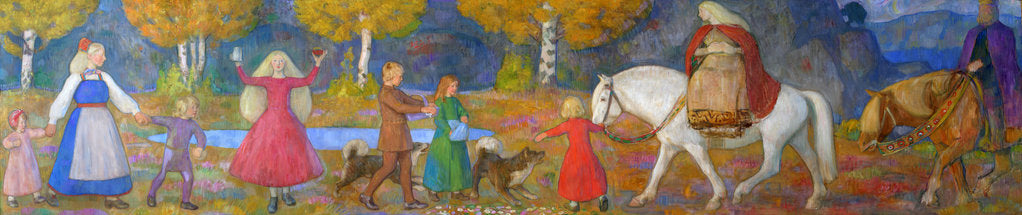 Detail of Little Kjersti and Elvenking by Erik Theodor Werenskiold