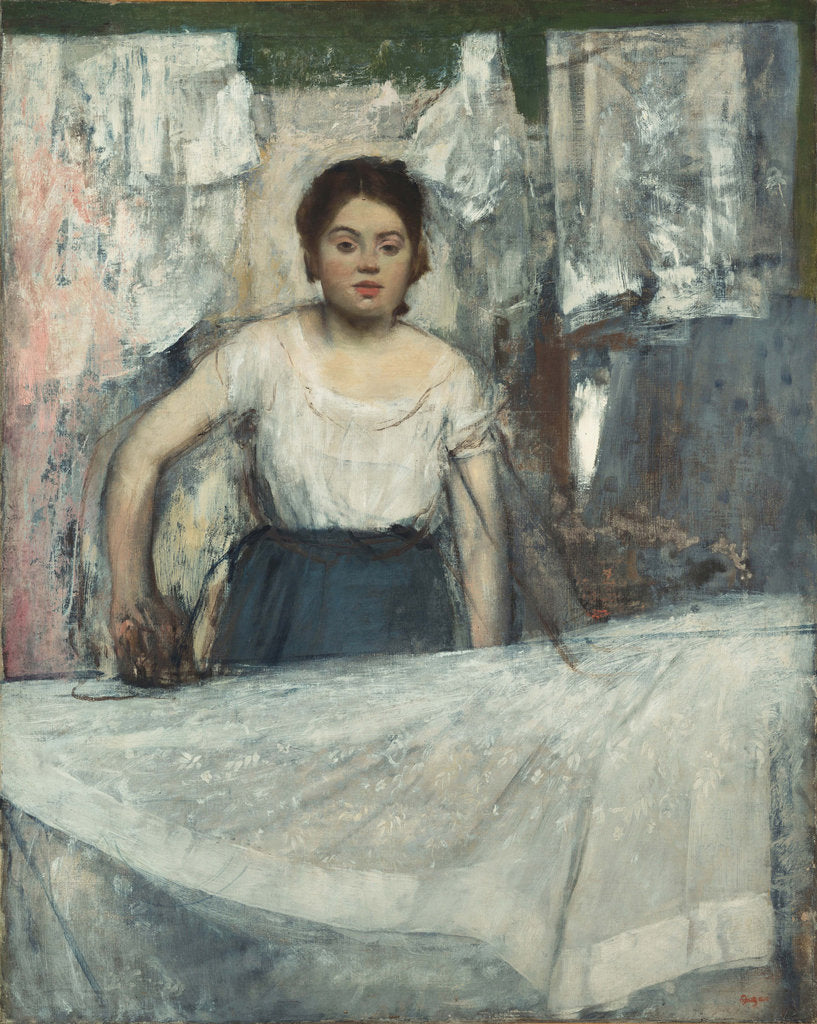 Detail of Woman Ironing by Edgar Degas