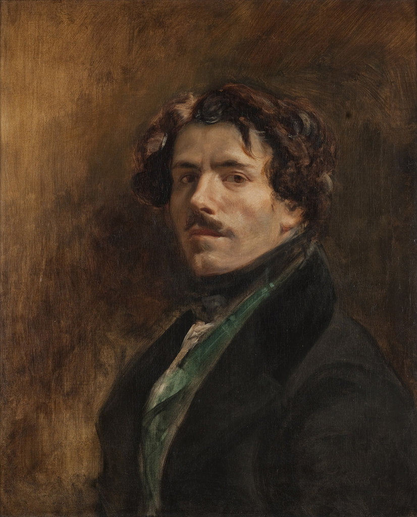 Detail of Self-Portrait by Eugène Delacroix