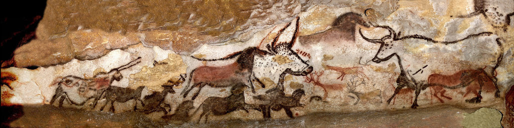 Detail of Panel of the Unicorn (Panel of the Black Bear) at Lascaux by Art of the Upper Paleolithic