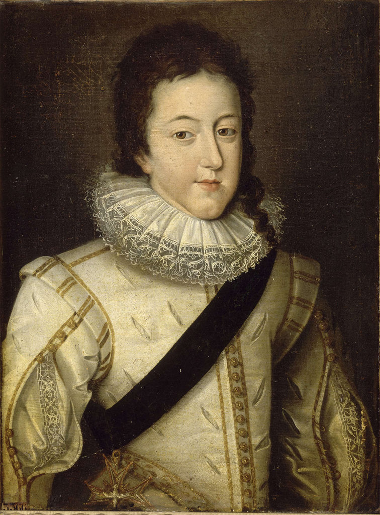 Detail of Louis XIII, king of France and Navarre as Dauphin by Frans Pourbus