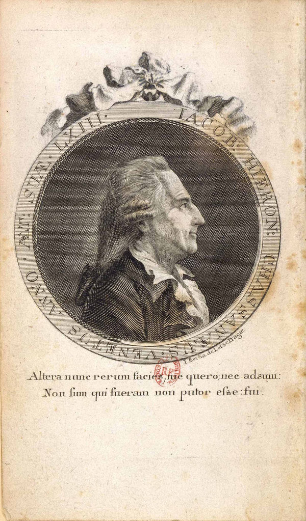 Detail of Portrait of Giacomo Girolamo Casanova by Johann Berka
