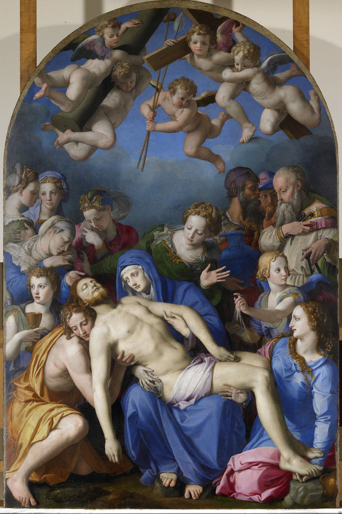 Detail of The Descent from the Cross by Agnolo Bronzino