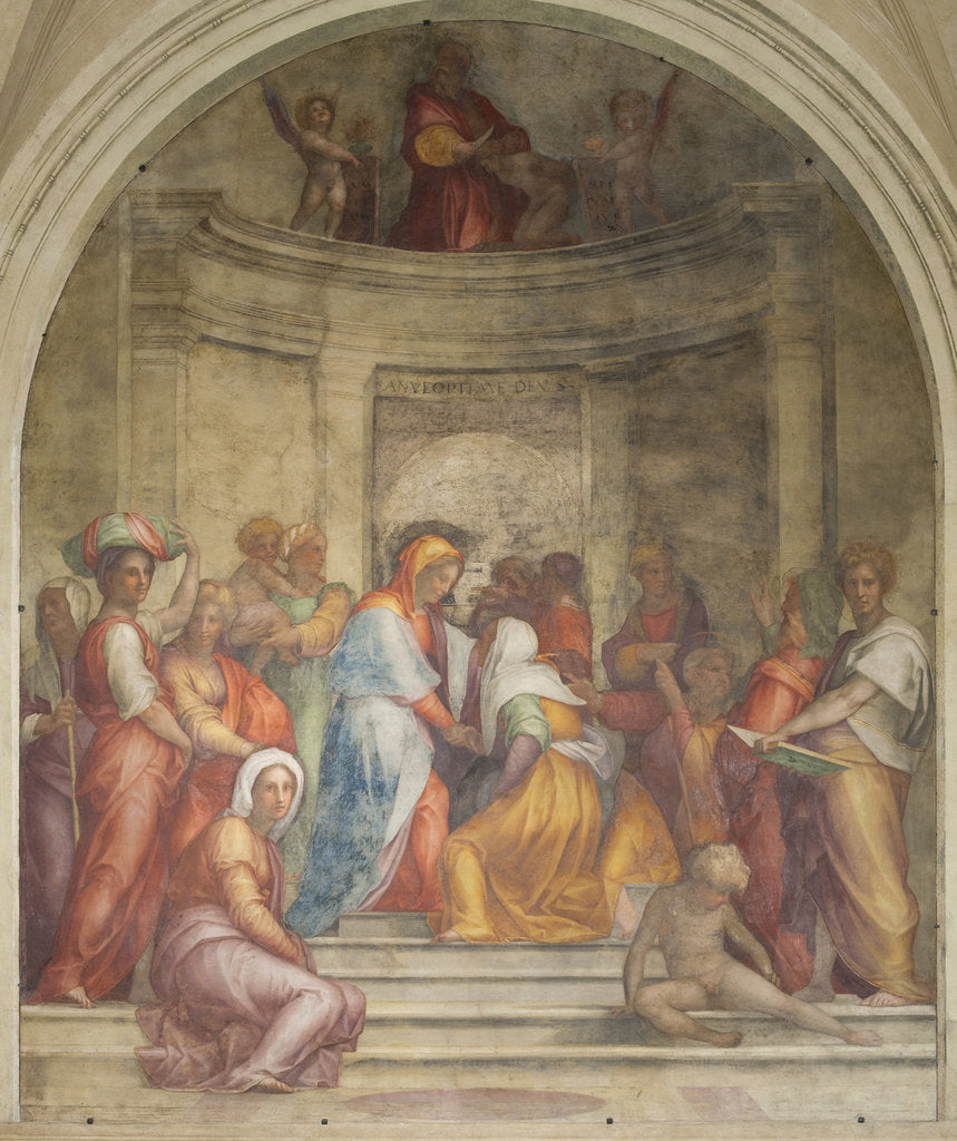 Detail of The Visitation by Pontormo