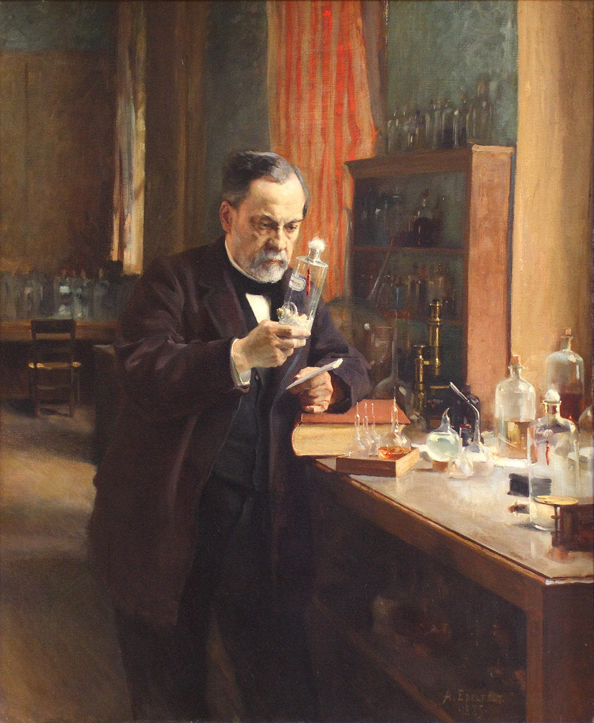 Detail of Louis Pasteur by Albert Gustaf Aristides Edelfelt