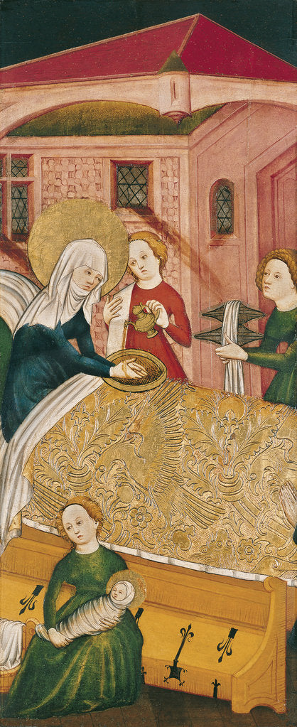 Detail of The Birth of the Virgin by Master of Konstanz