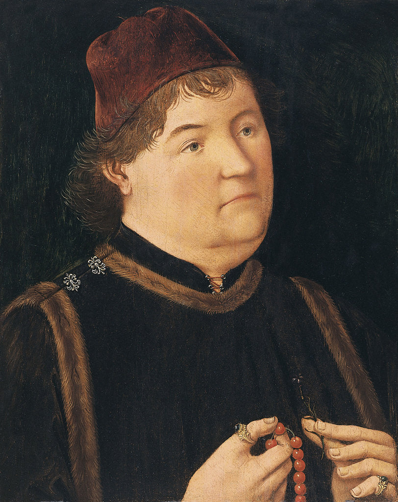 Detail of Portrait of a Man by Swabian master