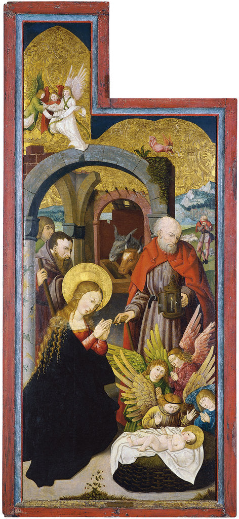 Detail of The Adoration of the Shepherds by Swabian master