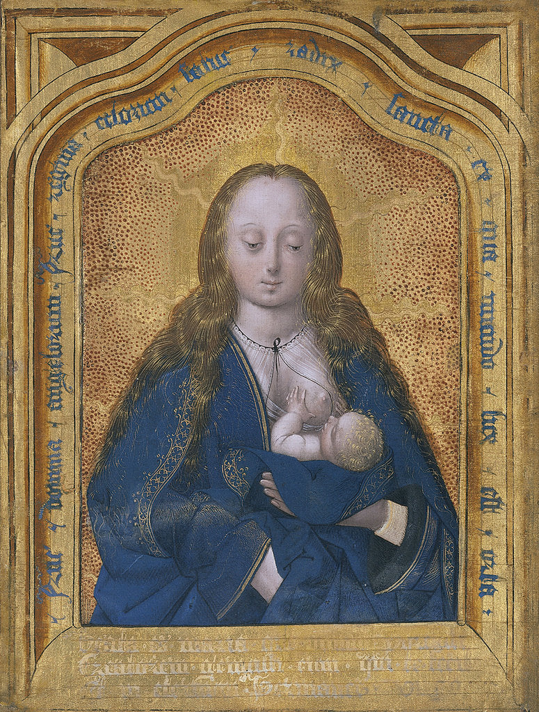 Detail of The Virgin suckling the Child by Master of Antwerp