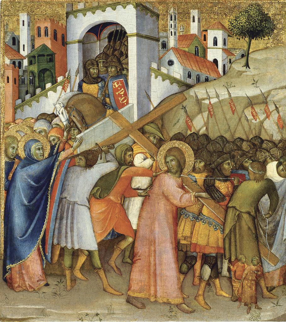 Detail of Christ on the Road to Calvary by Andrea di Bartolo