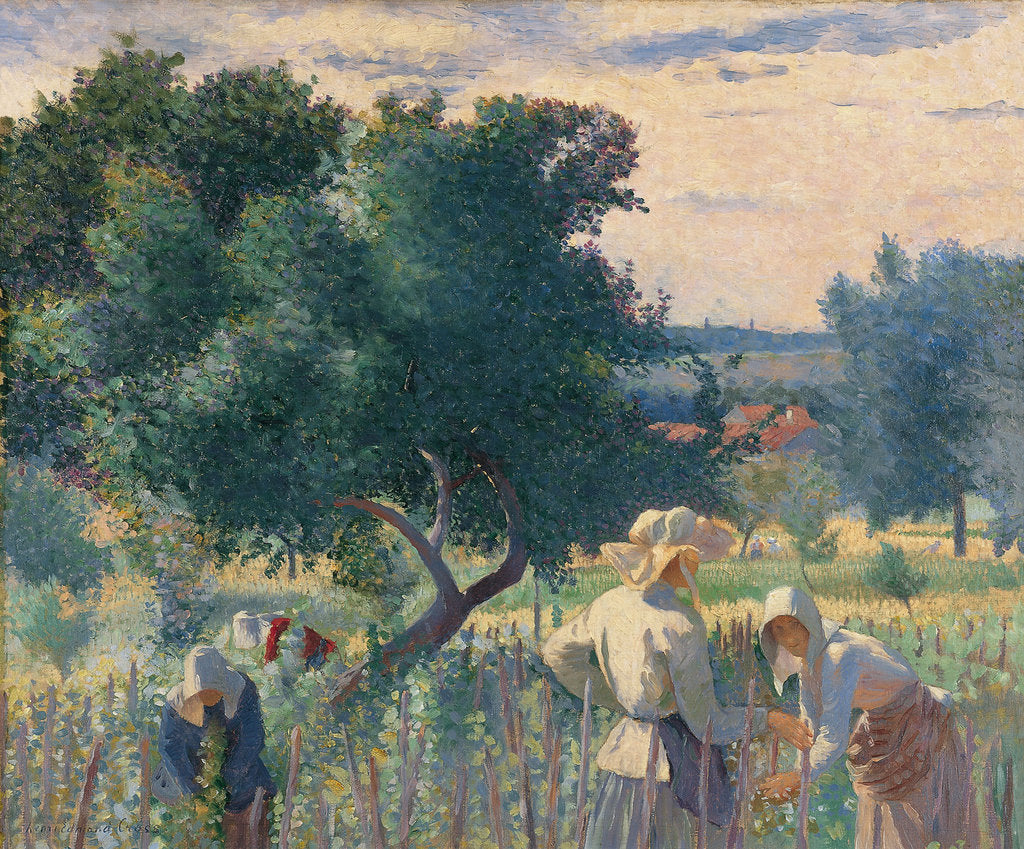 Detail of Women Tying the Vines by Henri Edmond Cross
