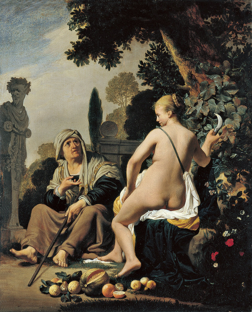 Detail of Vertumnus and Pomona by Caesar Boëtius van Everdingen