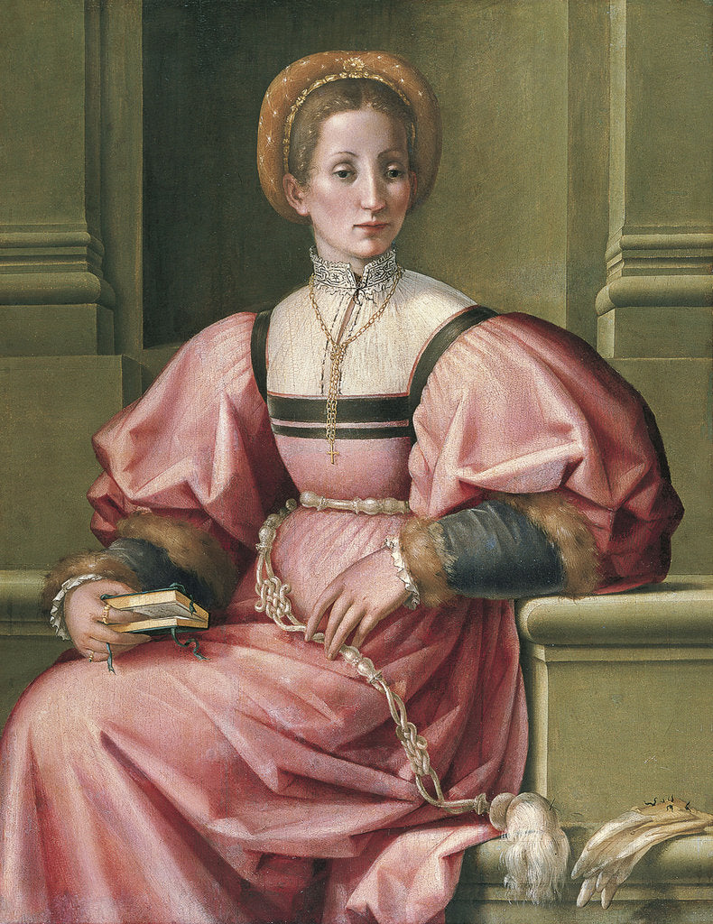 Detail of Portrait of a Lady by Pier Francesco di Jacopo Foschi
