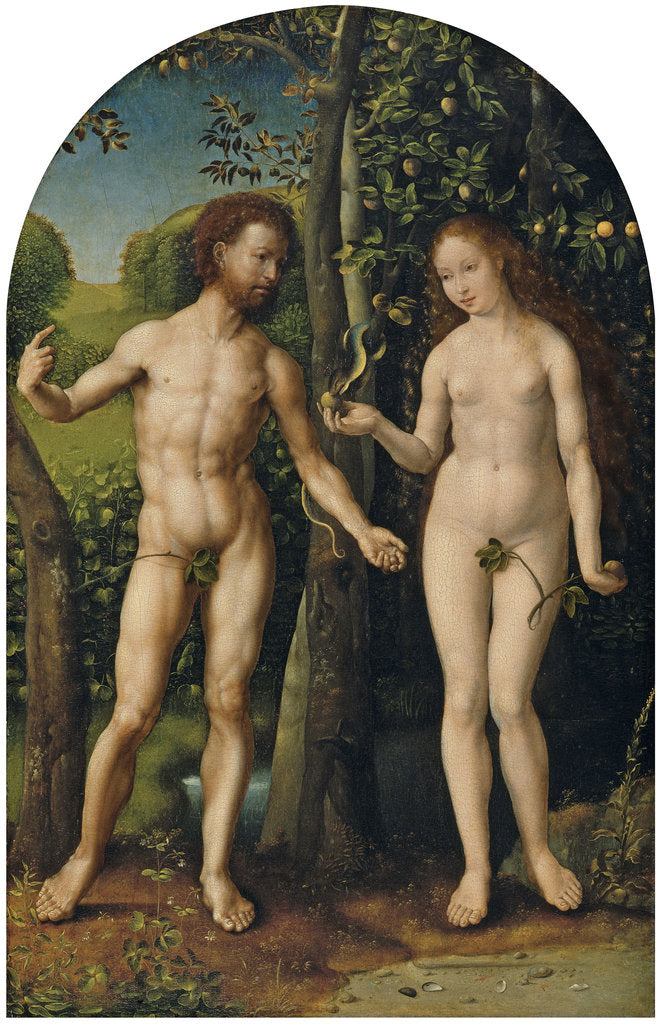 Detail of Adam and Eve by Jan Gossaert