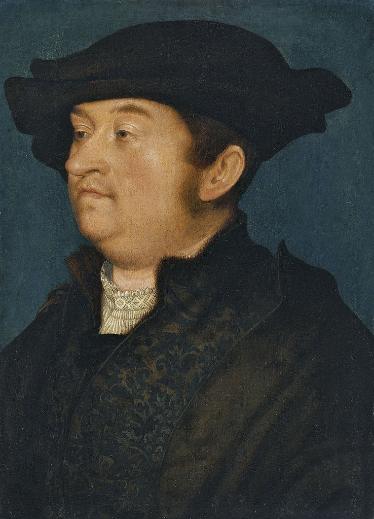 Detail of Portrait of a Man by Hans Holbein the Younger