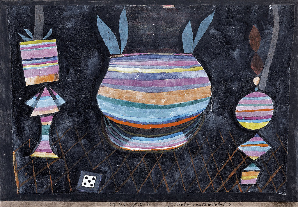 Detail of Still Life with Dice by Paul Klee