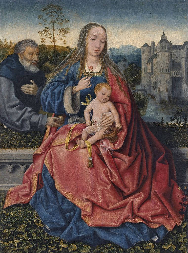 Detail of The Holy Family by Master of Frankfurt