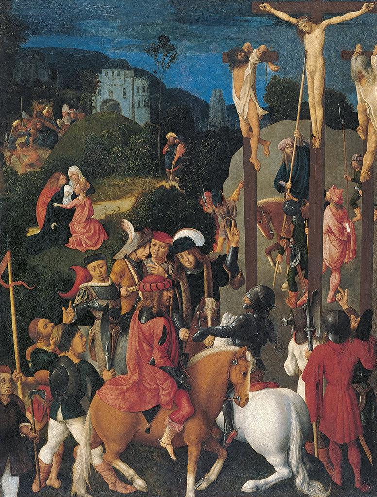 Detail of The Crucifixion by Master of the Virgo inter Virgines