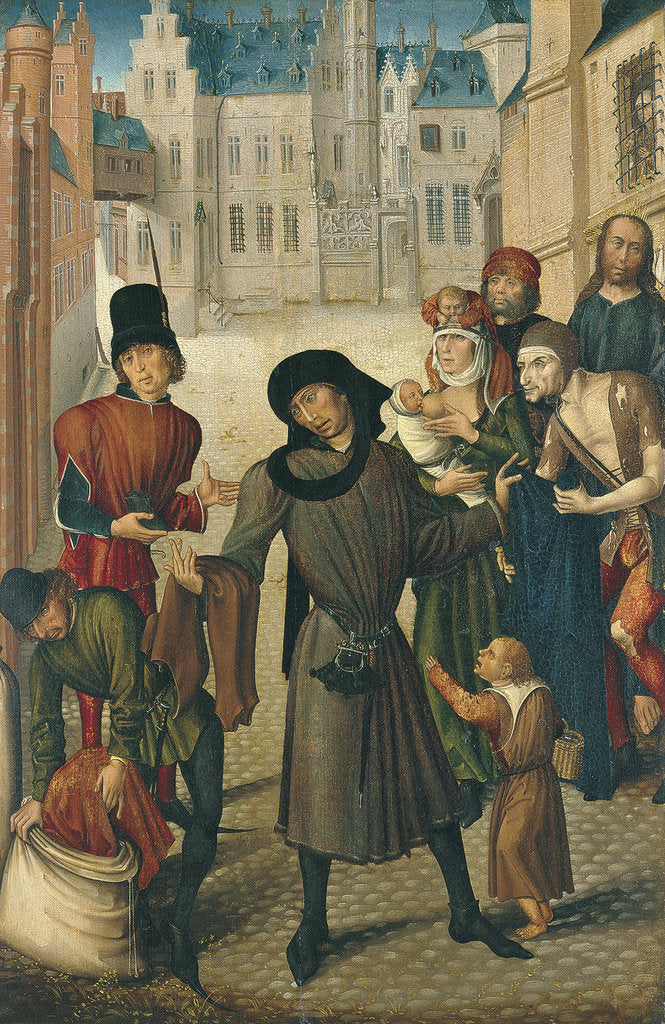 Detail of Clothing the Naked by Master of St. Gudule