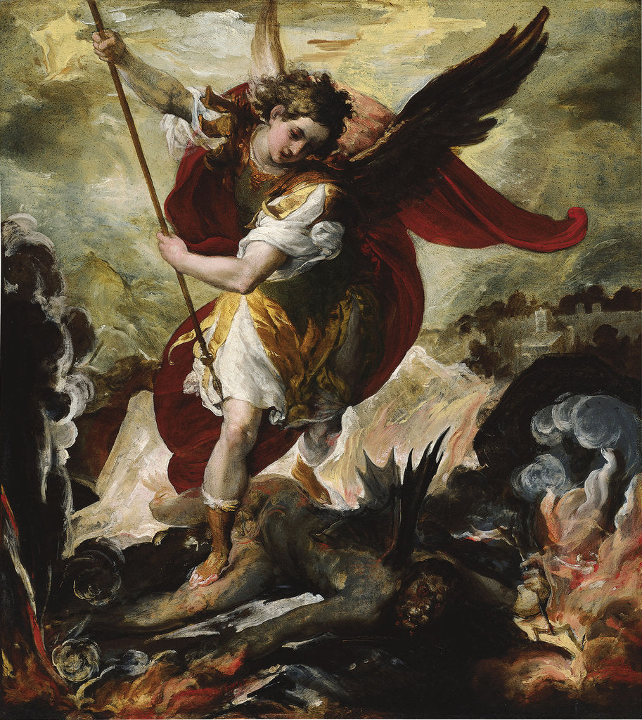 Detail of Saint Michael Vanquishing Satan by Francesco Maffei