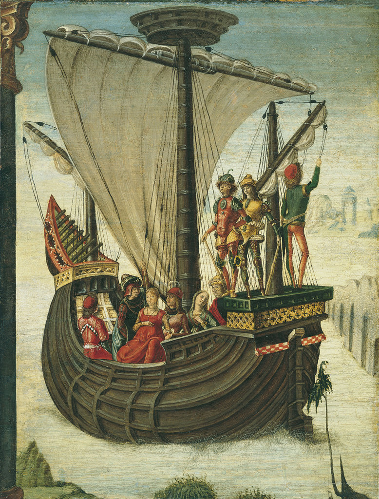 Detail of The Argonauts leaving Colchis by Ercole De' Roberti