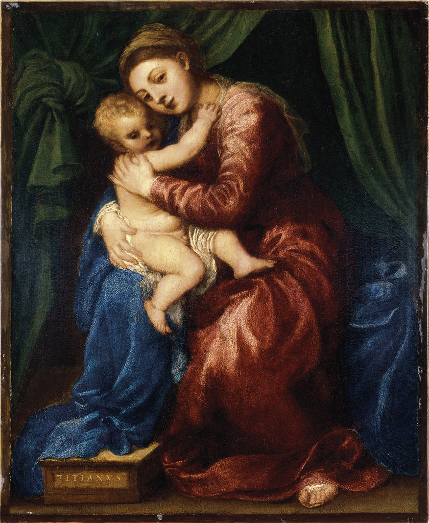 Detail of The Virgin and Child by Titian