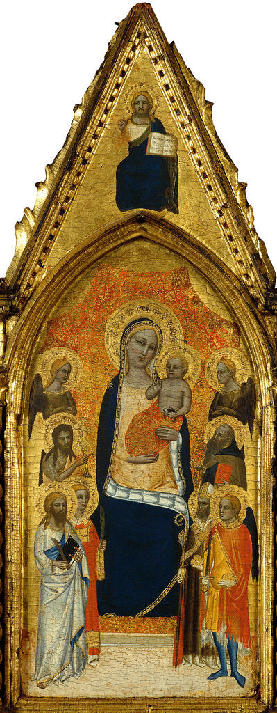 Detail of The Virgin and Child between Angels and Six Saints by Niccolò di Tommaso