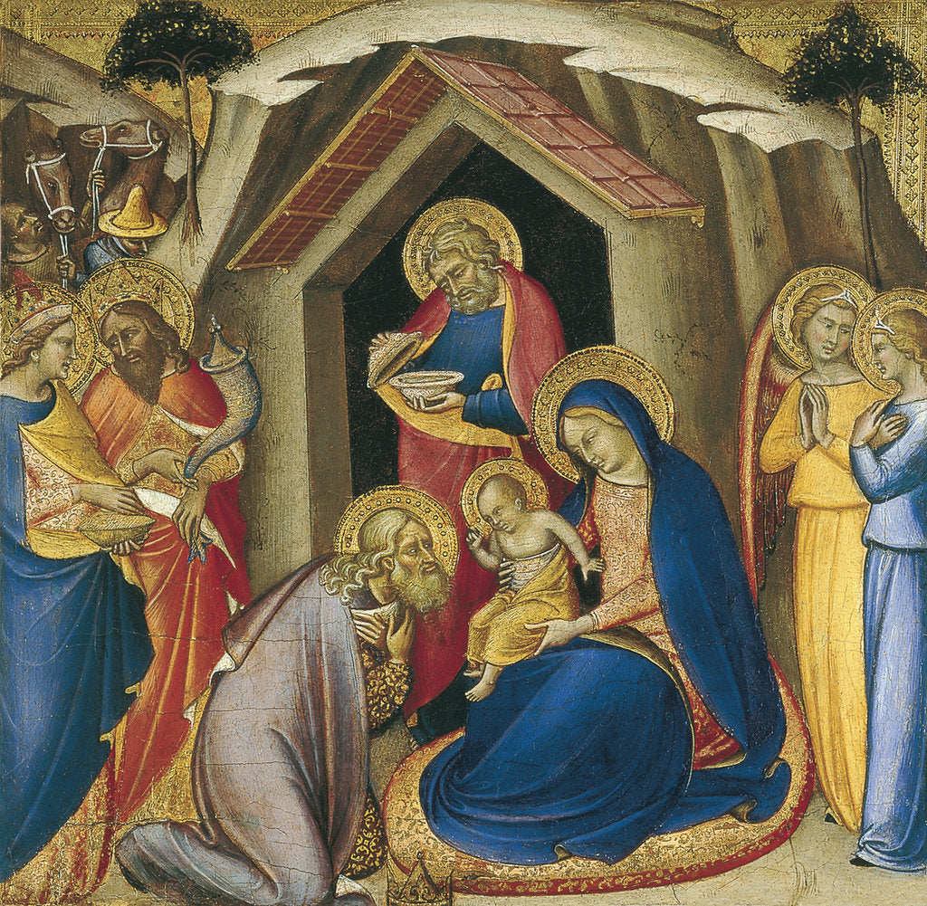 Detail of The Adoration of the Magi by Luca di Tommè