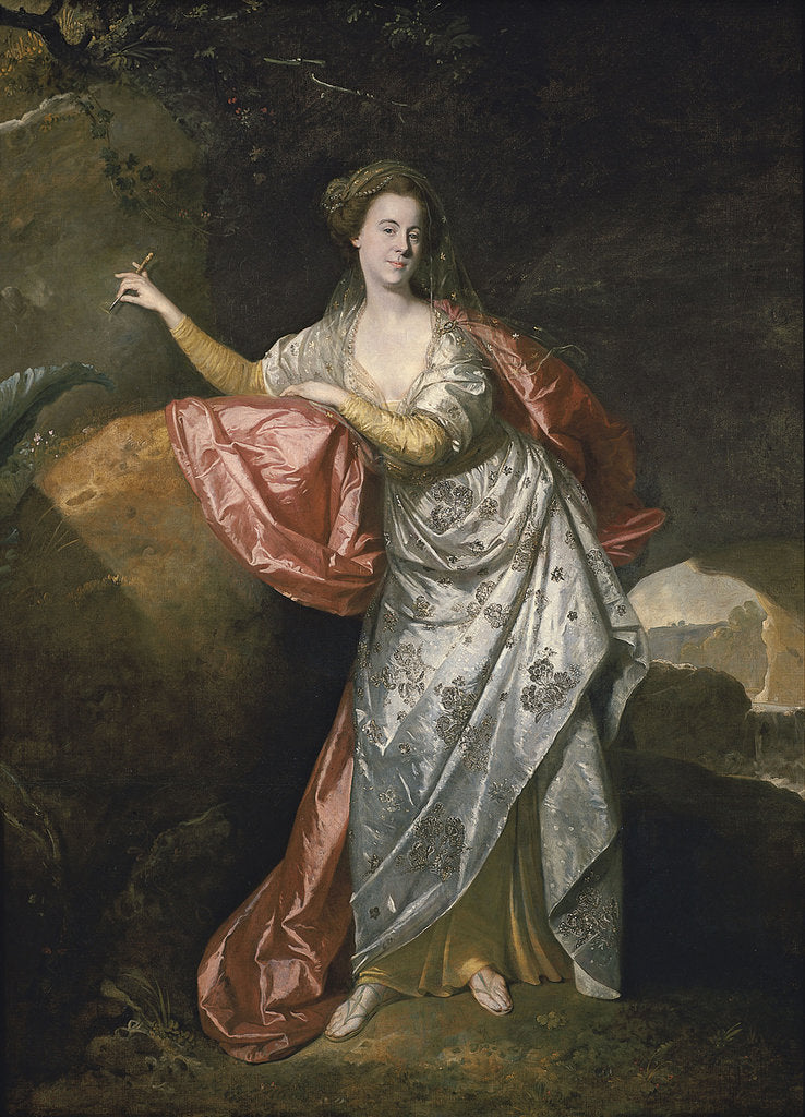 Detail of Ann Cargill (nee Brown) as Miranda in The Tempest by Shakespeare. London, Covent Garden Theatre by Johann Zoffani