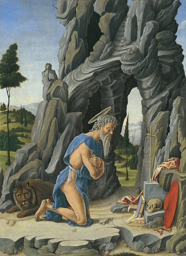 Detail of Saint Jerome in the Desert by Marco Zoppo