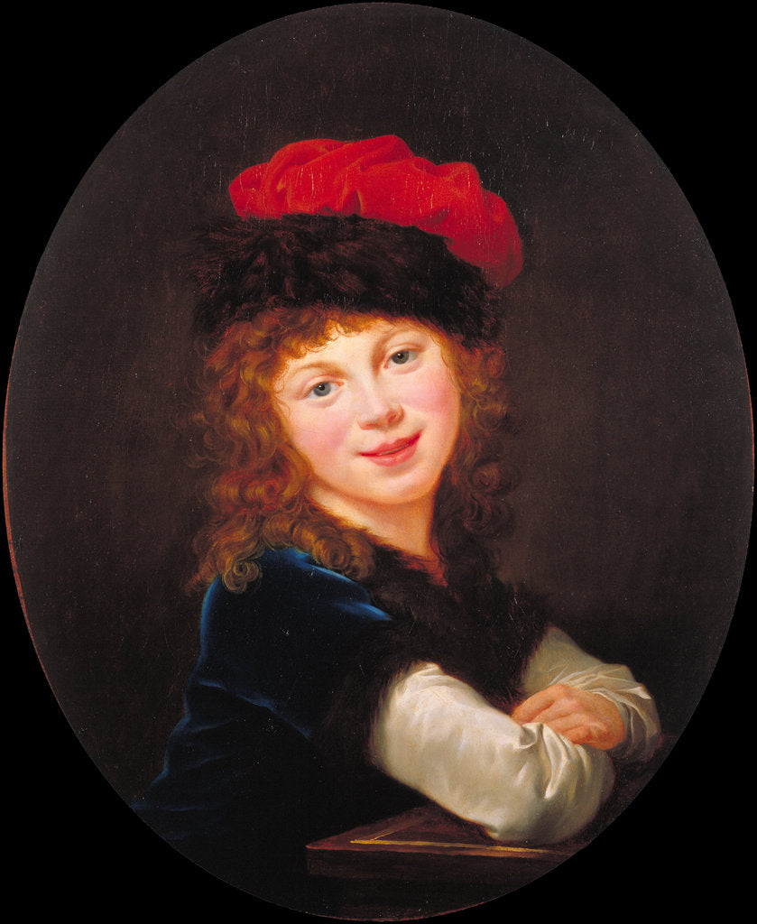 Detail of Portrait of a girl by Marie Louise Elisabeth Vigée-Lebrun
