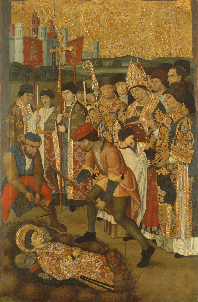 Detail of The Invention of the Body of Saint Stephen by Vergós Family
