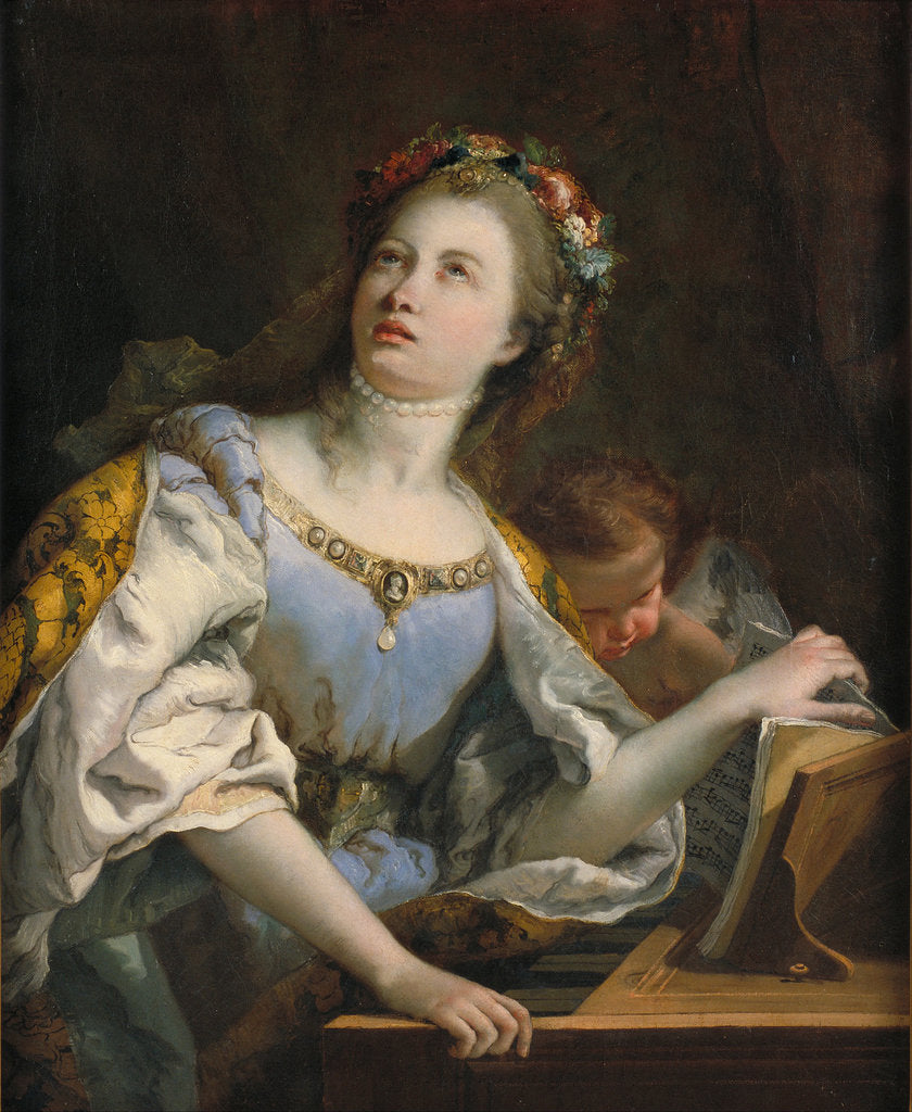 Detail of Saint Cecilia by Giambattista Tiepolo