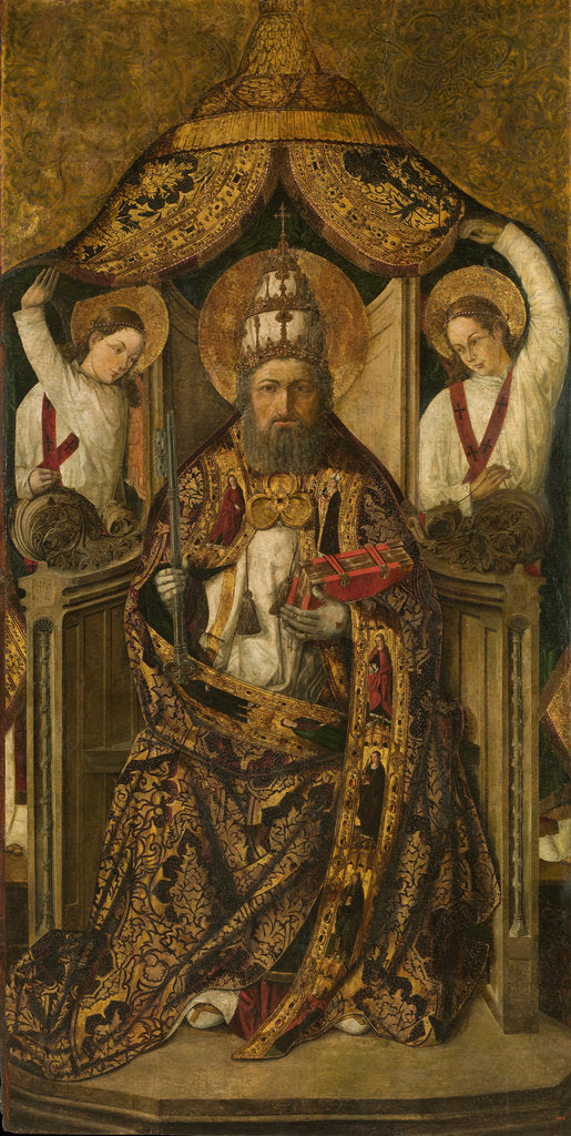 Detail of Saint Peter Enthroned by Rodrigo de Osona