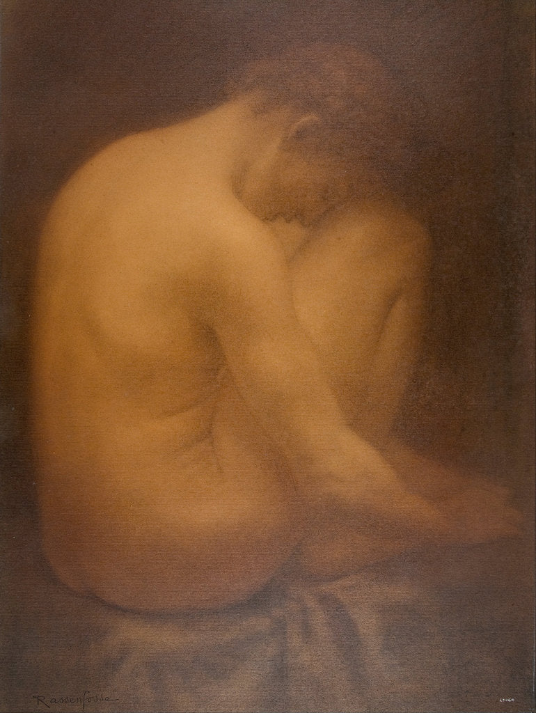 Detail of Male Nude Seated by Armand Rassenfosse