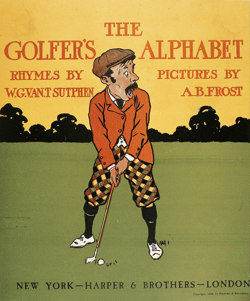 Detail of The Golfers Alphabet by Arthur Burdett Frost