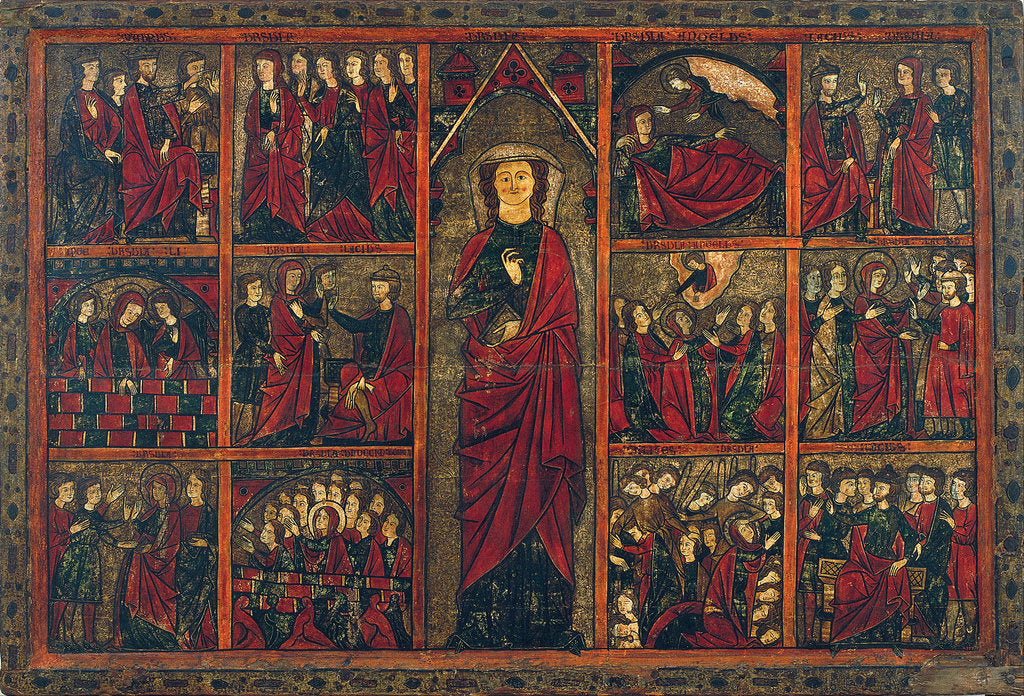 Detail of Saint Ursula with Scenes from her Life by Master of Bierge
