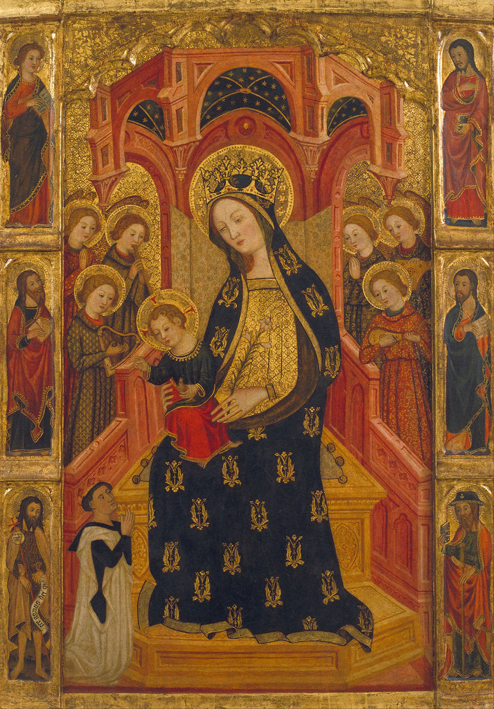 Detail of Virgin of the Angels by Enrique de Estencop