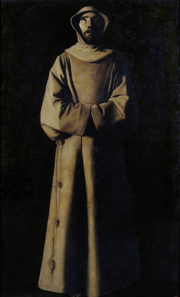 Detail of Saint Francis of Assisi after the Vision of Pope Nicholas V by Francisco de Zurbarán