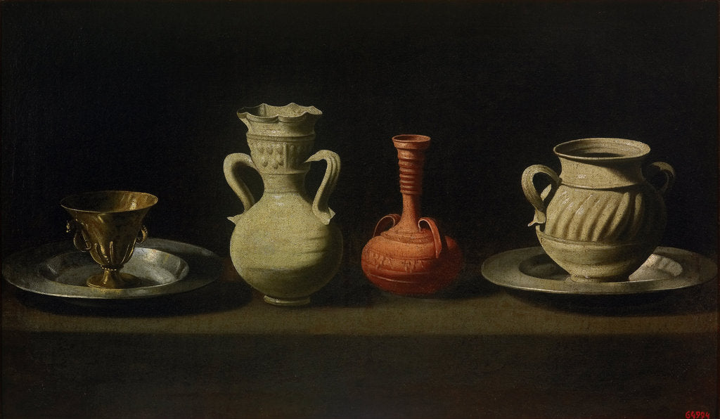 Detail of Still Life with Four Vessels by Francisco de Zurbarán