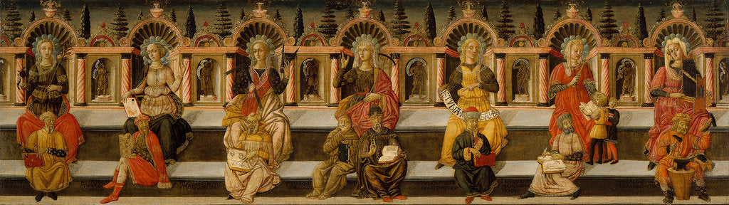 Detail of The Seven Liberal Arts by Giovanni di Ser Giovanni