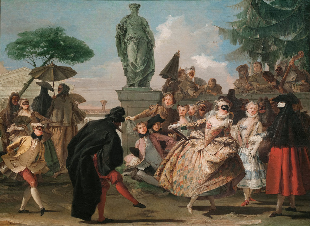 Detail of The Minuet by Giandomenico Tiepolo