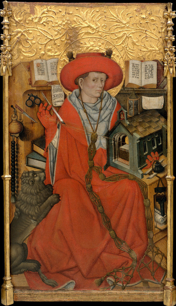 Detail of Saint Jerome in his Study by Jaume Ferrer